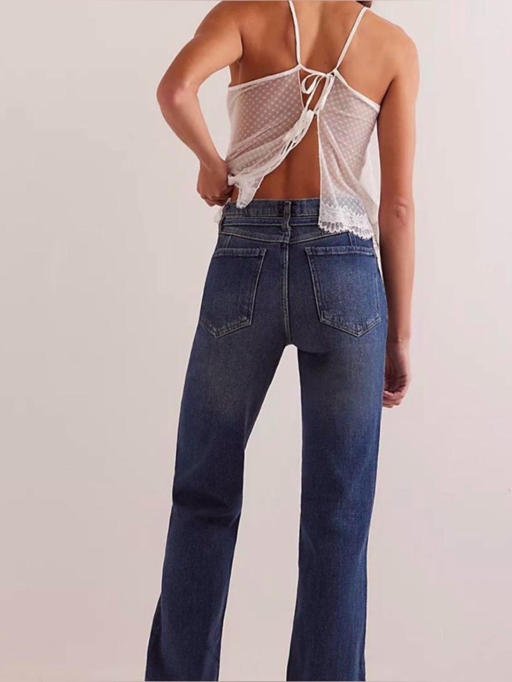 Free People We The Free NWT Sabine Slim Straight Size 27 - Picture 4 of 16